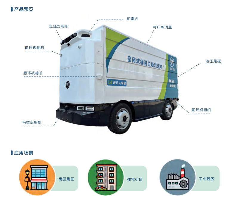 蚁洁密闭式桶装垃圾无人机器人